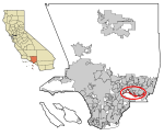 LA County Incorporated Areas Industry highlighted